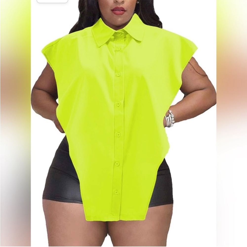 Yellow collared shirt